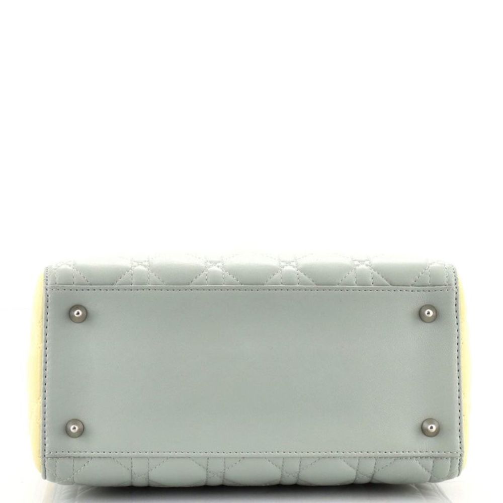 Christian Dior Tricolor Lady Dior Bag Cannage Quilt Leather Medium - Picture 5 of 7